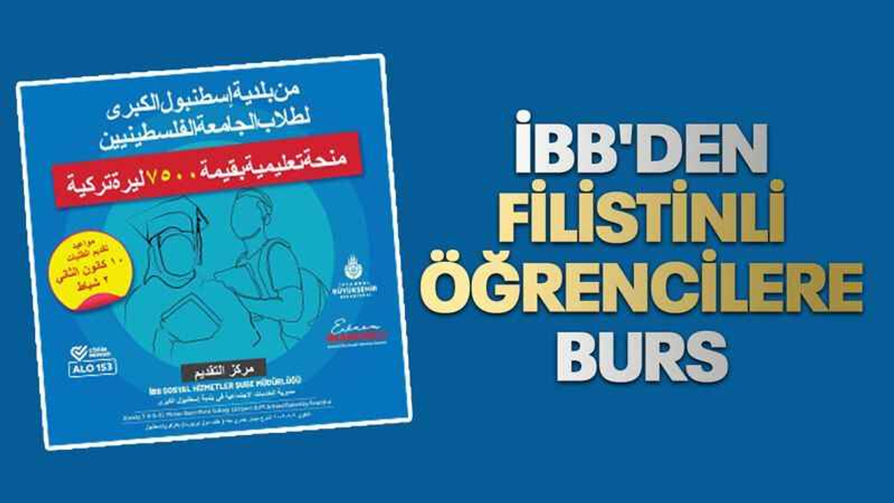 İBB'den Filistinli öğrencilere burs
